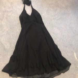 Women’s black halter dress